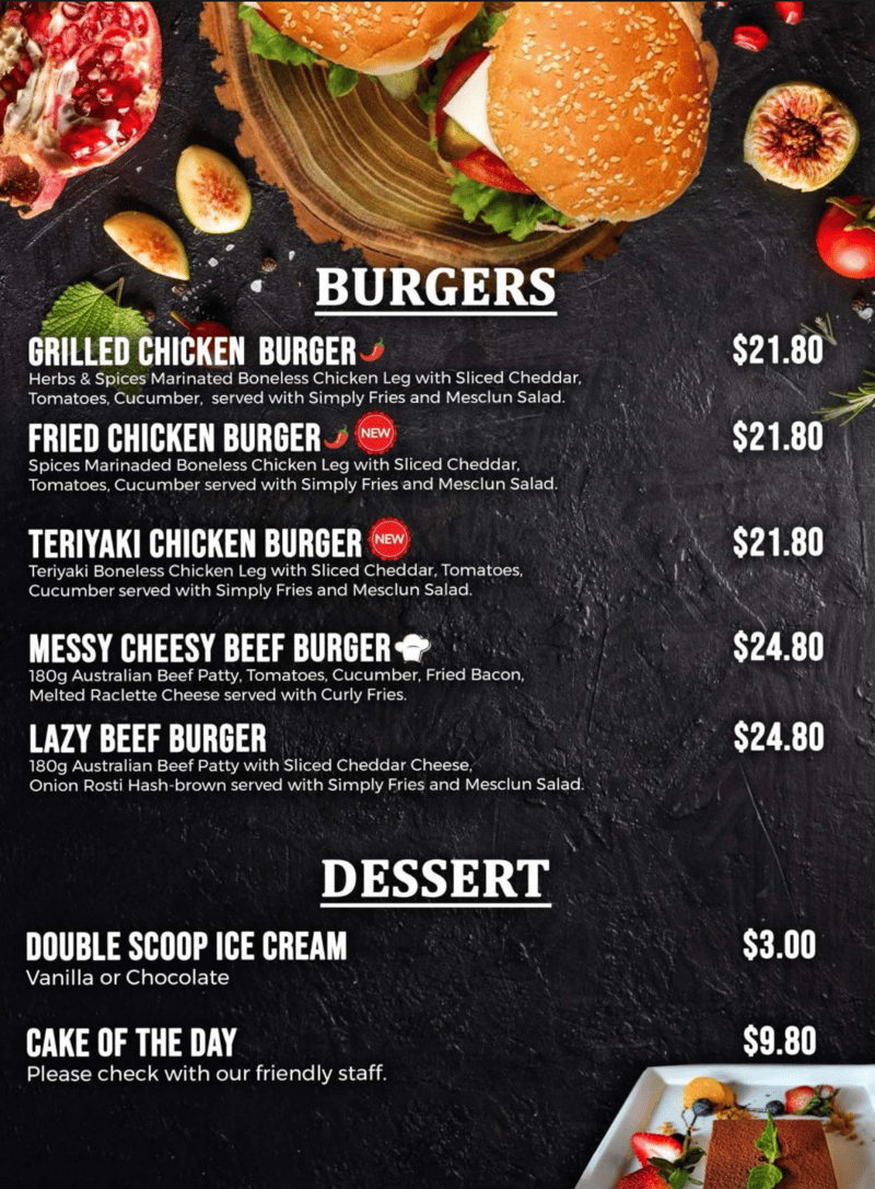 Menu page 1