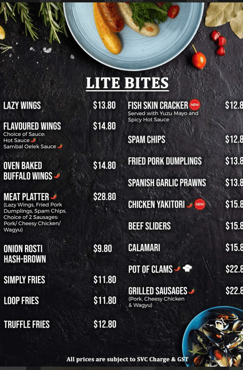 Menu page 3