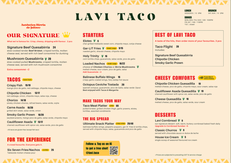 Menu page 1