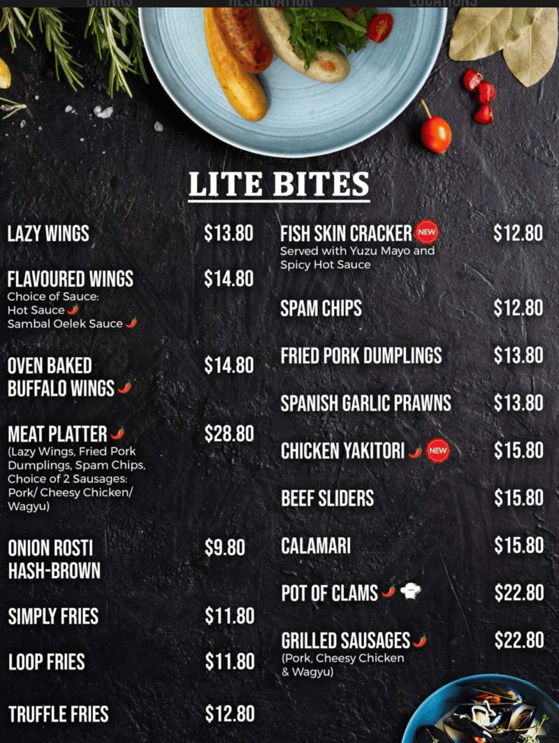 Menu page 6