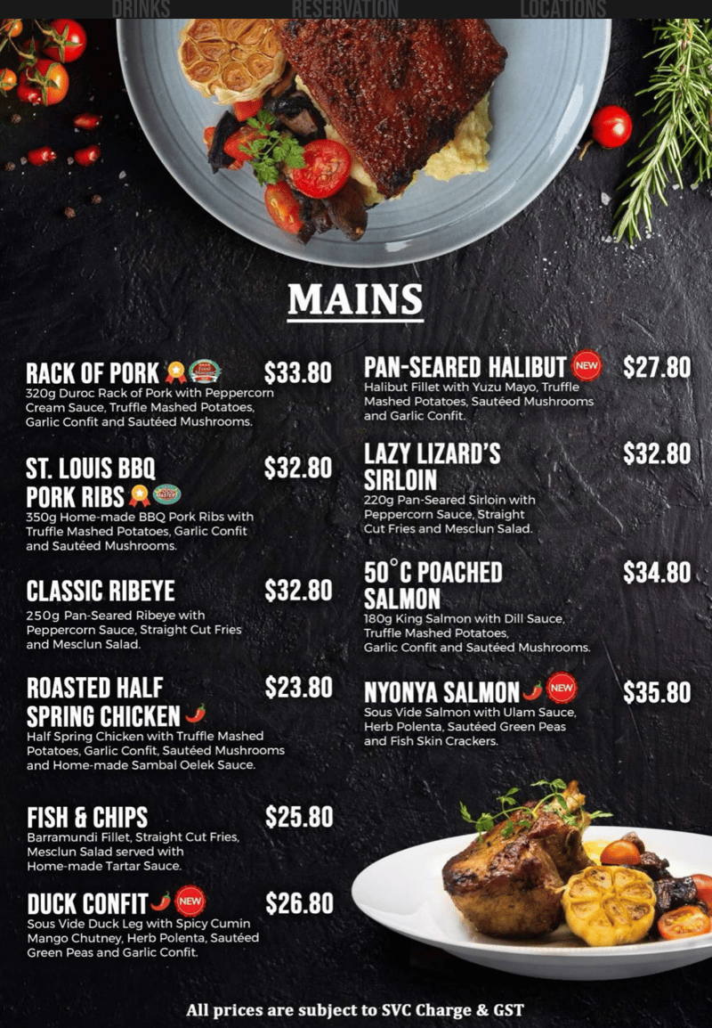 Menu page 4