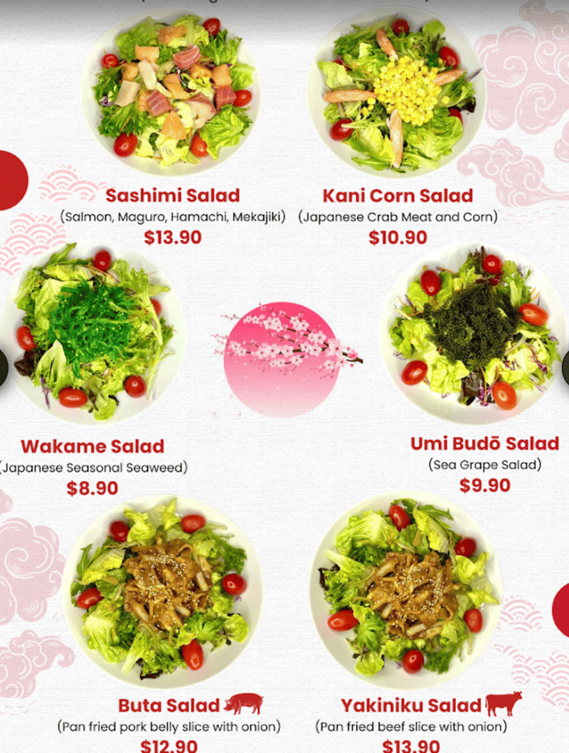 Menu page 1