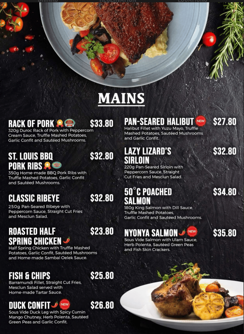 Menu page 3
